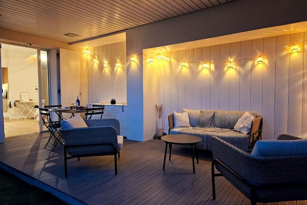 Arcareve - Grand Studio De Standing Avec Terrasse, Jardin Et Acces Direct A La Plage Аркашон Екстер'єр фото