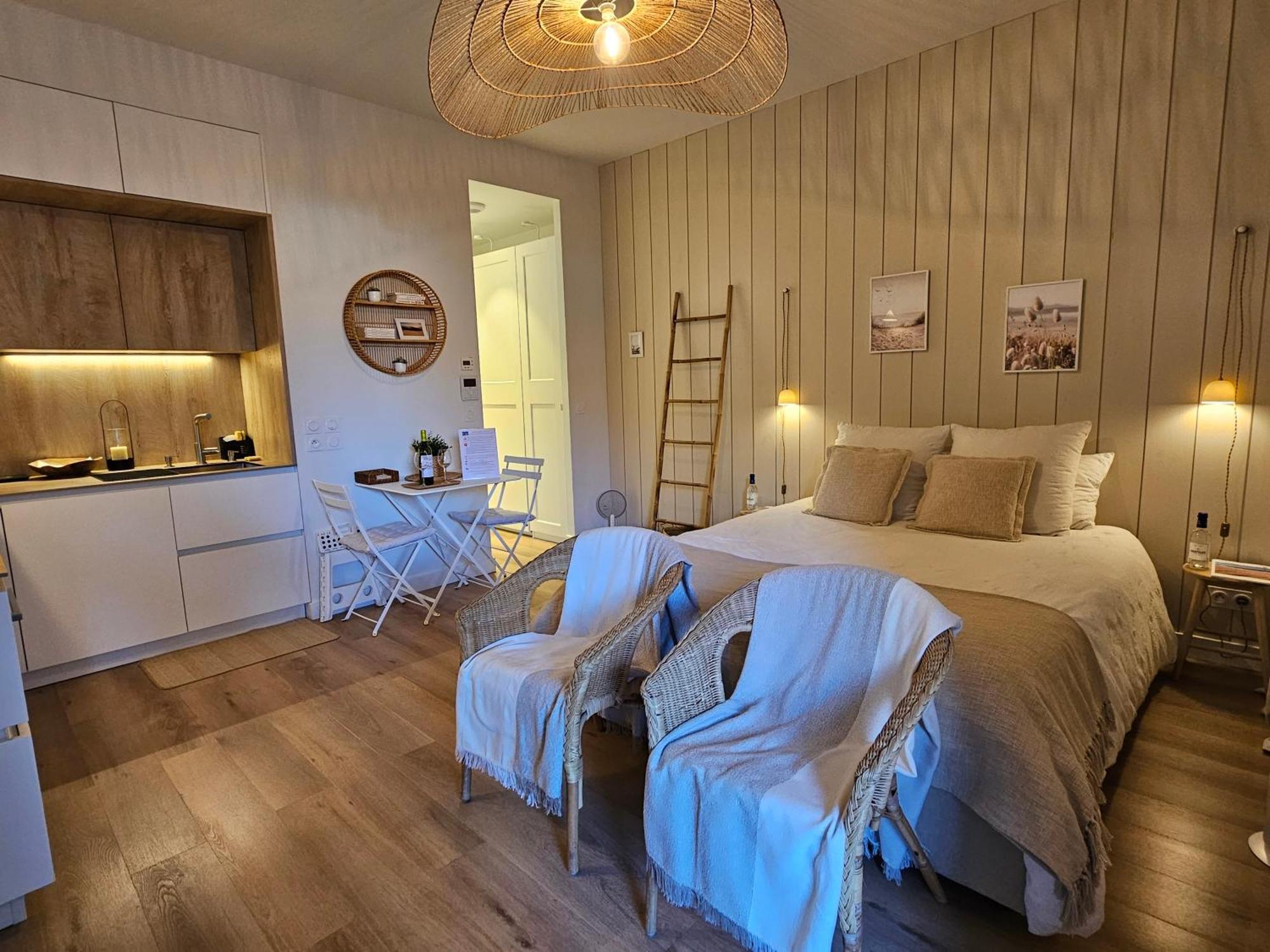 Arcareve - Grand Studio De Standing Avec Terrasse, Jardin Et Acces Direct A La Plage Аркашон Екстер'єр фото